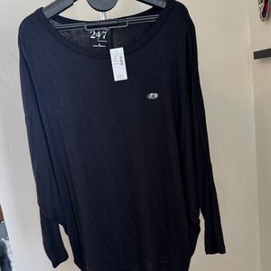 Maurices Charcoal Long Sleeve Top